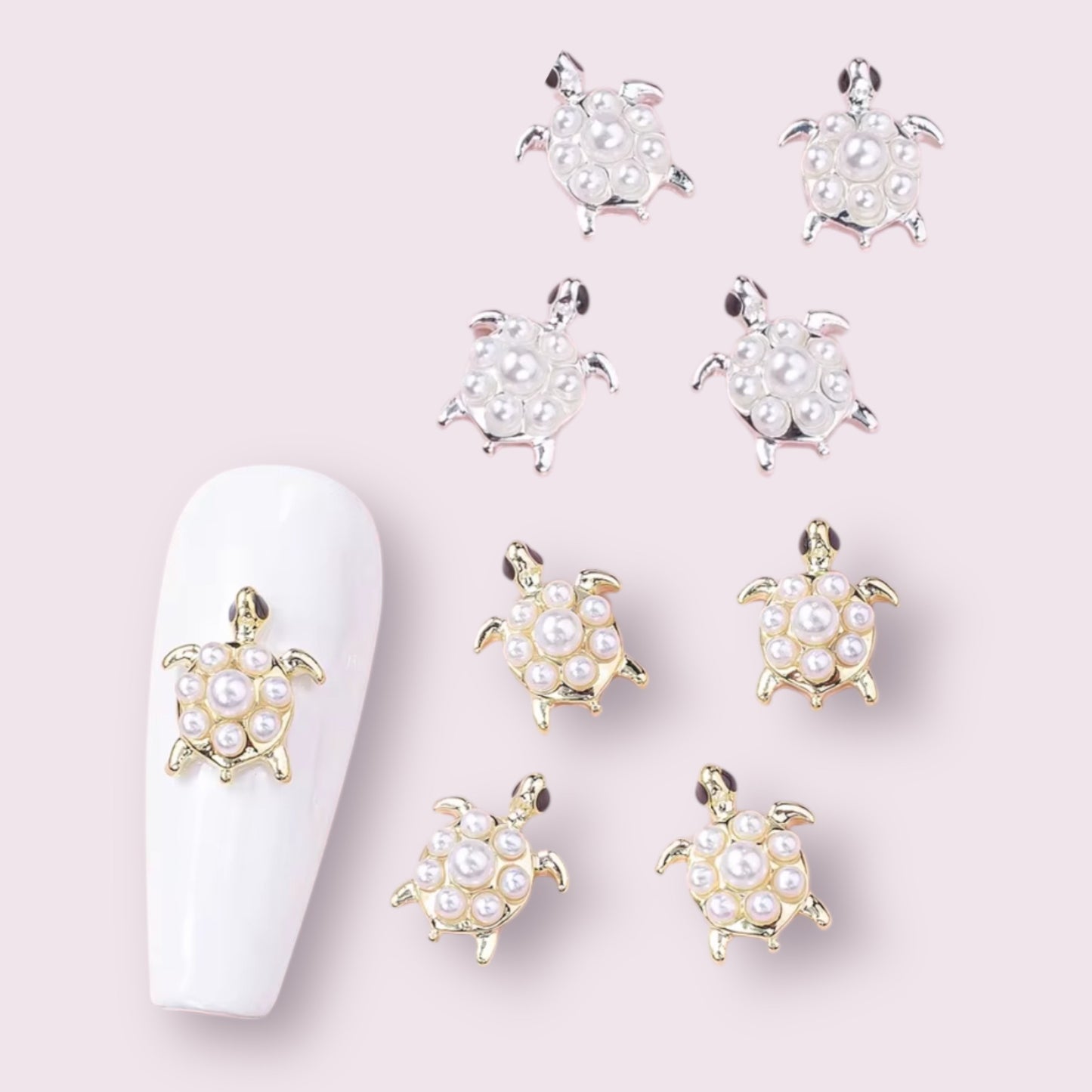 Nail charms - Pearl Sea turtle 5