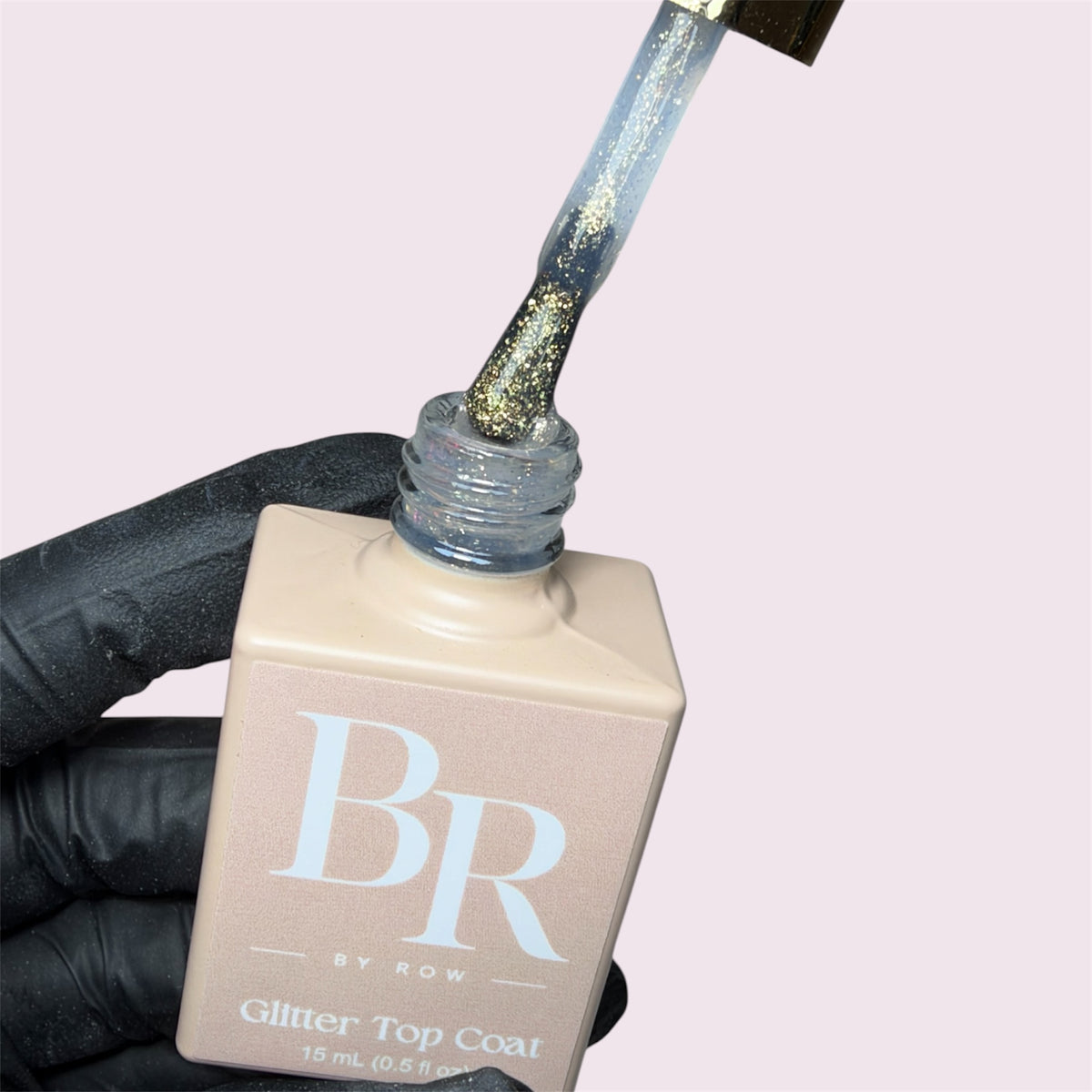 Glitter Topcoat HEMA en TPO vrij - Golden