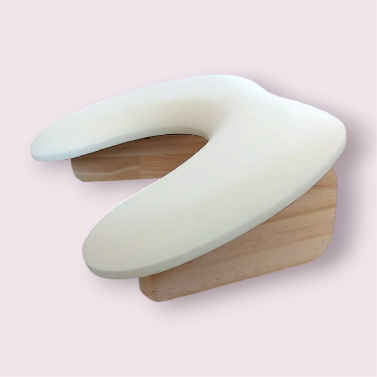 Armsteun met houten poten - Wit