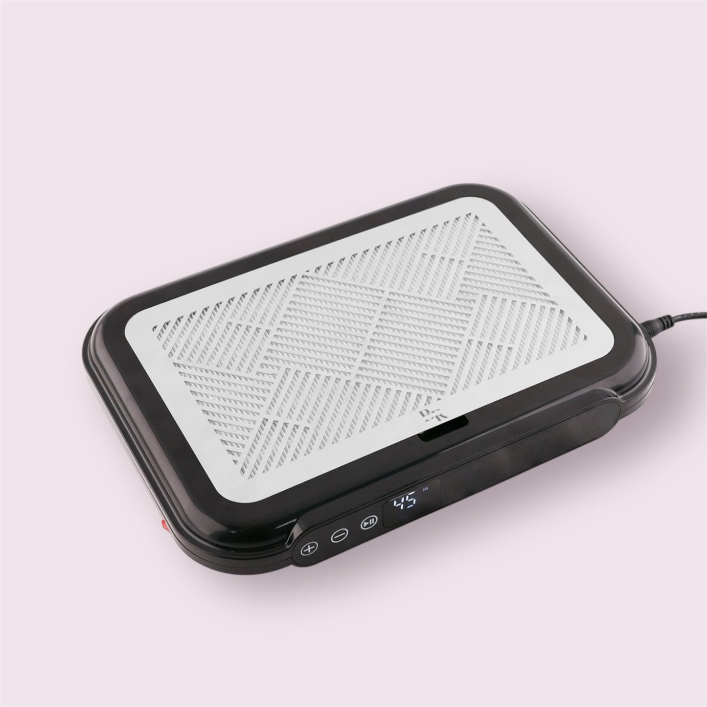 Professionele nagel afzuiger met dubbele motor - Zwart