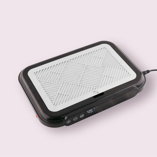 Professionele nagel afzuiger met dubbele motor - Zwart