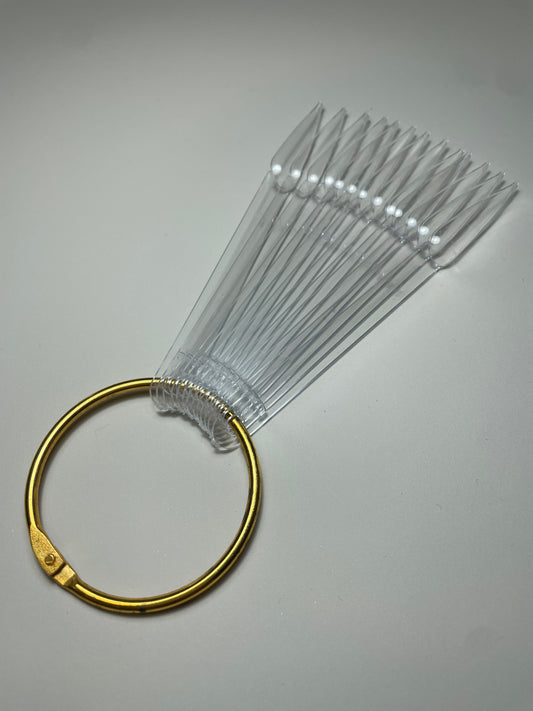 Nail display waaier goud - Stiletto
