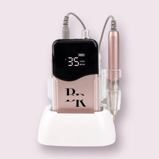 Draadloze Hybrid Brushless Nail Drill - Rose Gold